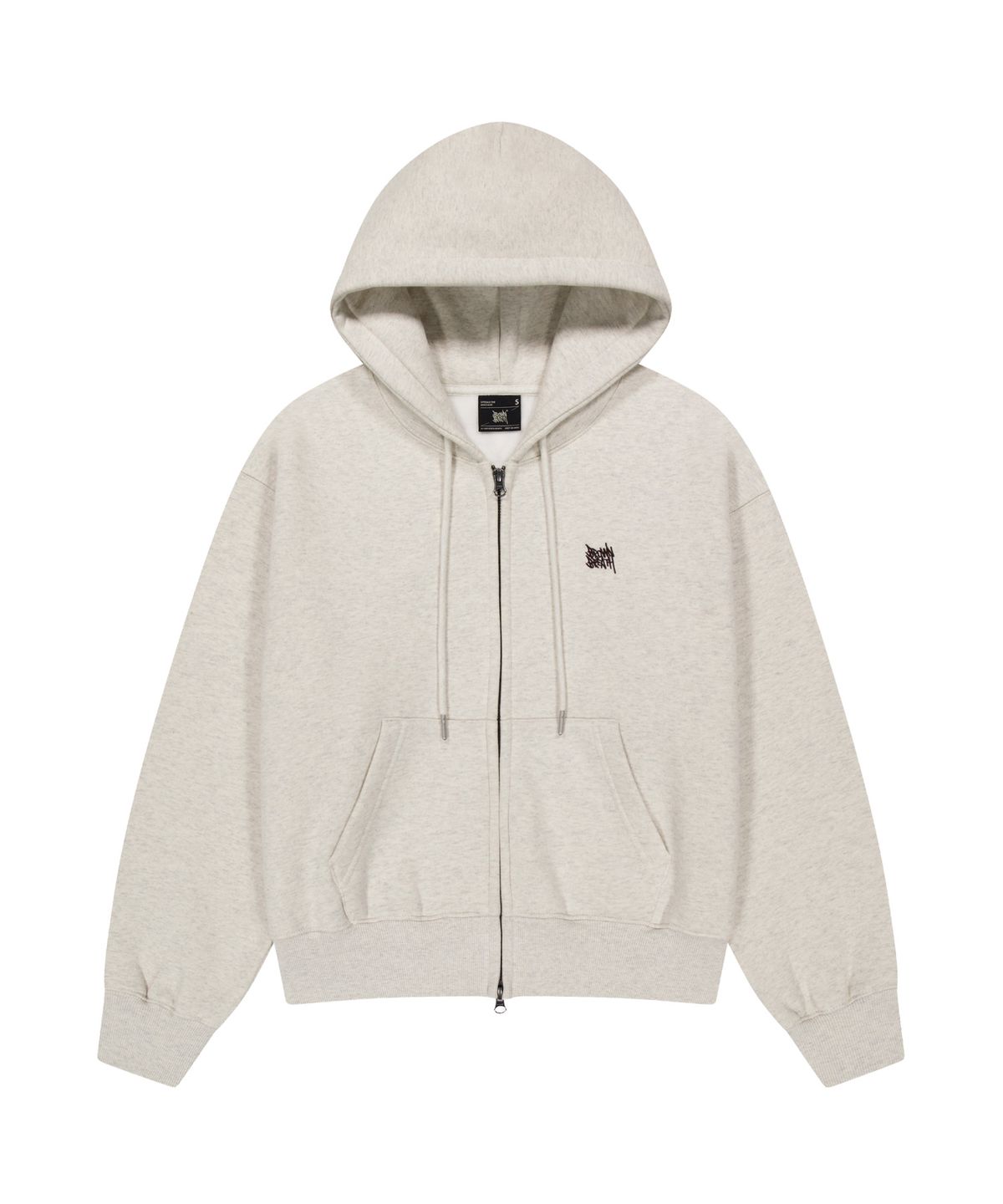 브라운브레스(BROWNBREATH) W TAG CROP HOOD ZIP UP (3colors)
