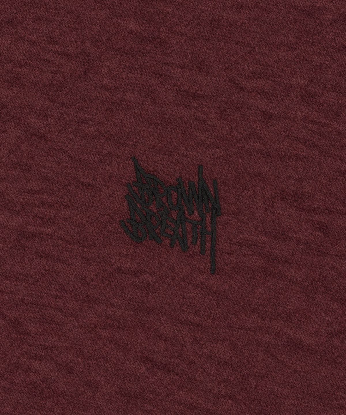 브라운브레스(BROWNBREATH) TAG HOOD ZIP UP - MELANGE BURGUNDY