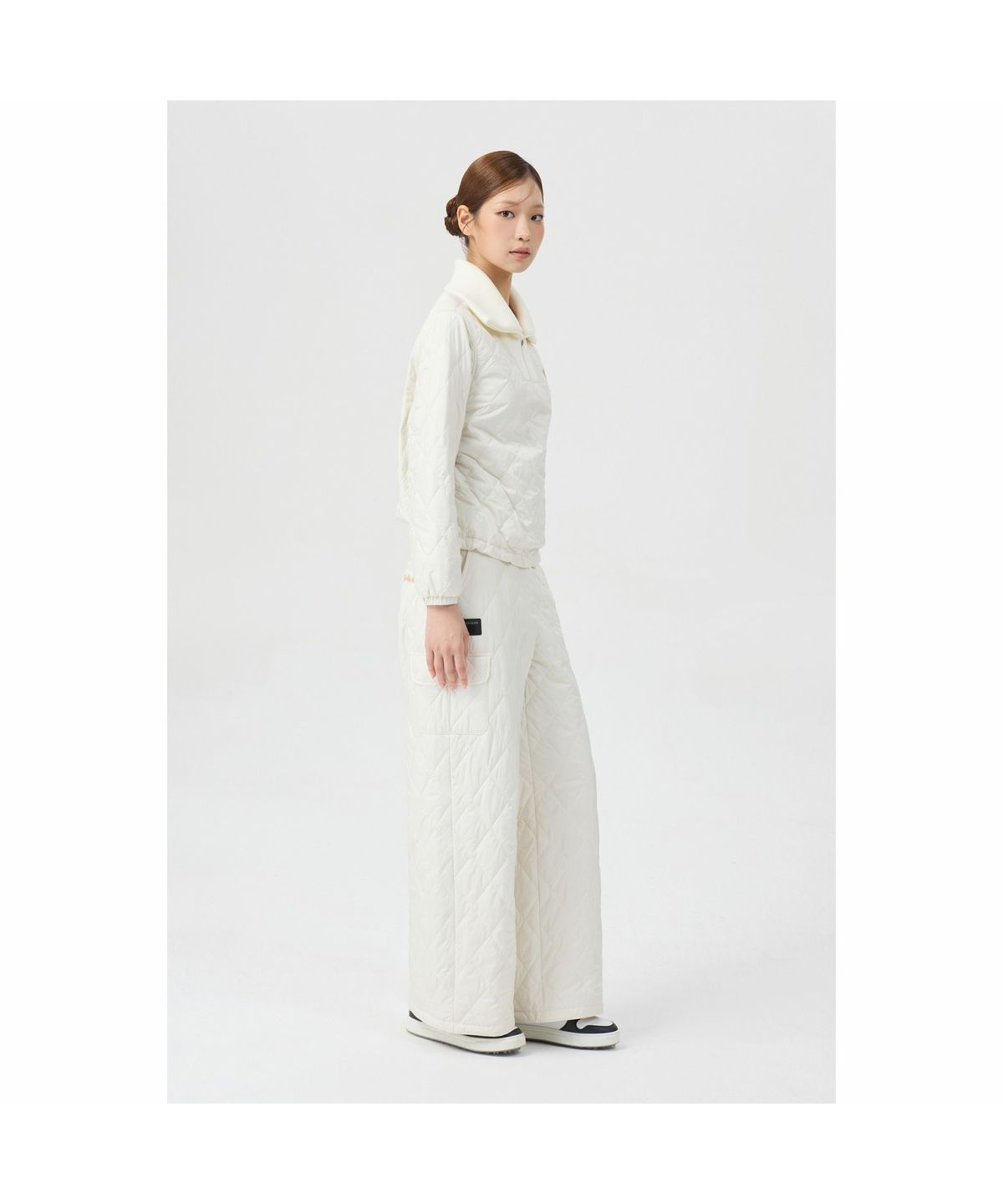 골든베어(GOLDEN BEAR) (여성) Quilted Wide Pants (SET UP) G5PAW26201IVX