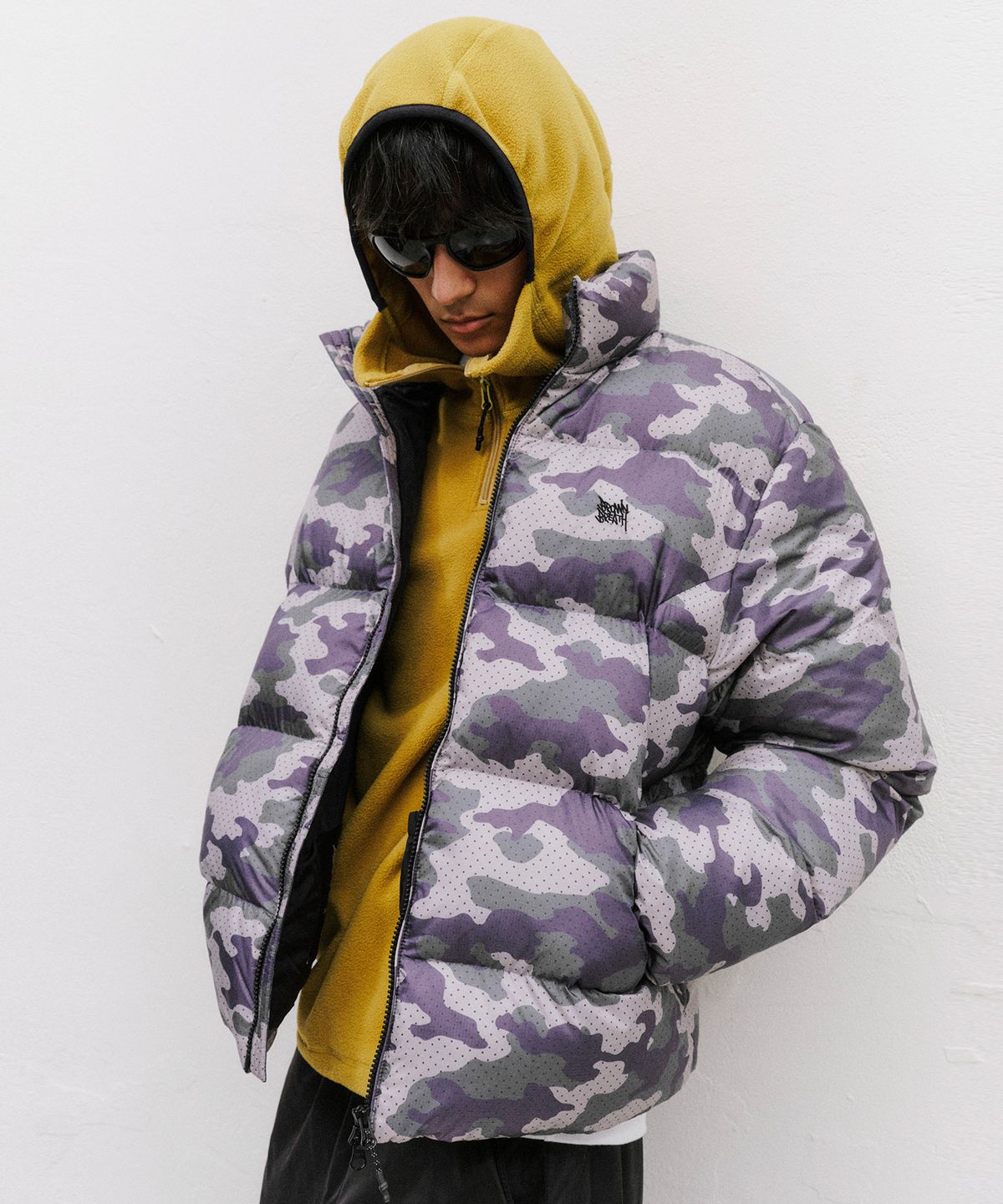 브라운브레스(BROWNBREATH) TAG CAMO PADDED JACKET