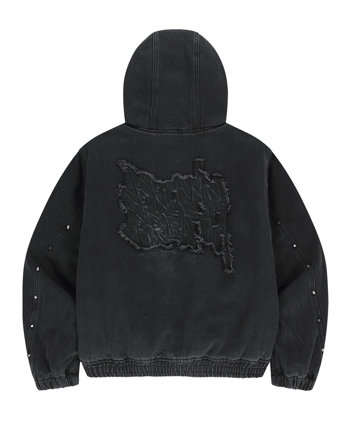 브라운브레스(BROWNBREATH) DENIM APPLIQUE PADDED JACKET