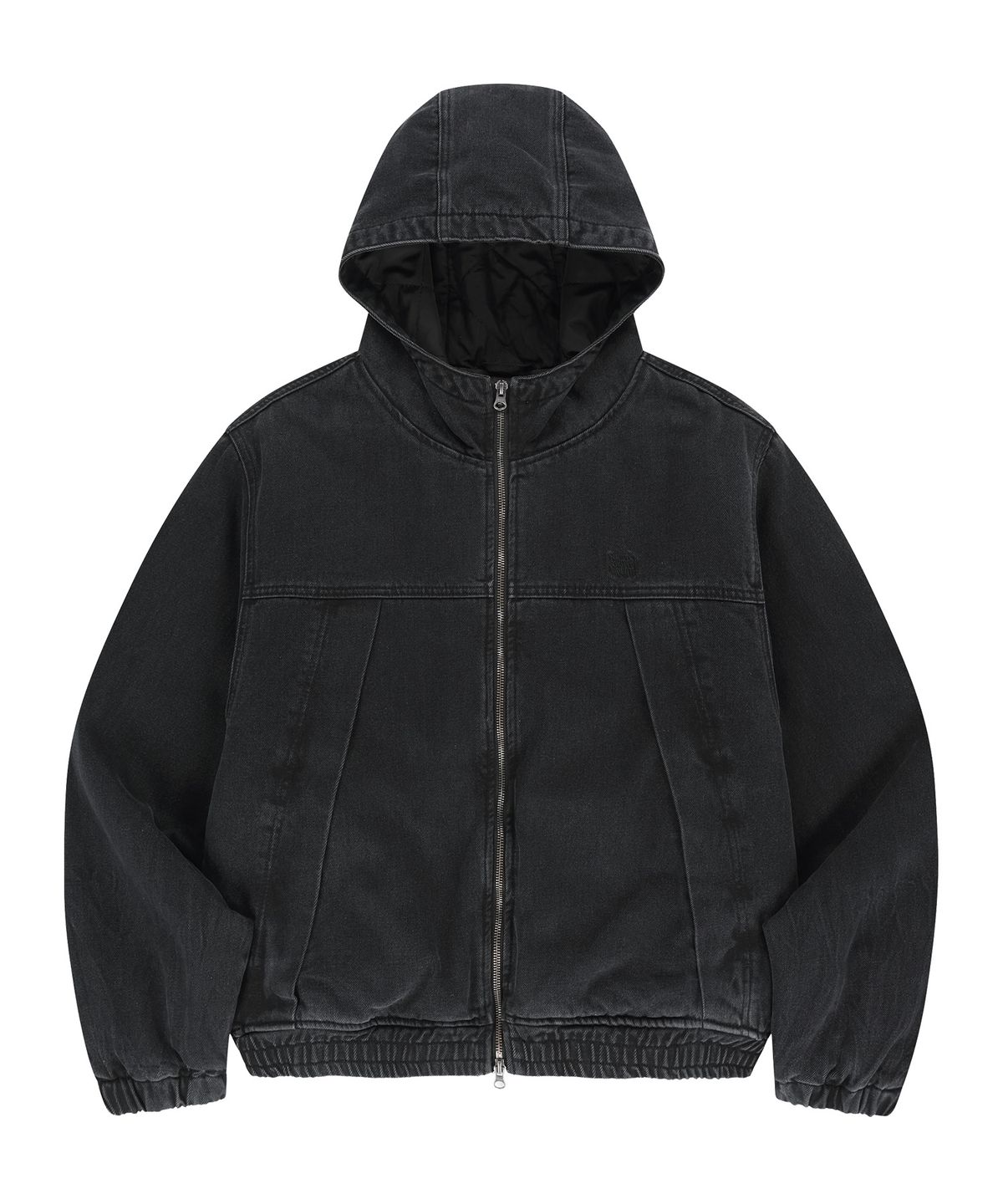 브라운브레스(BROWNBREATH) DENIM APPLIQUE PADDED JACKET
