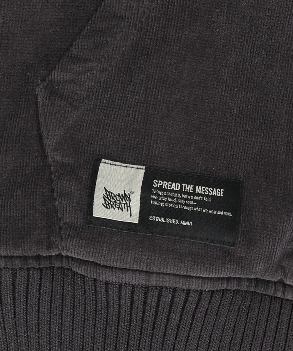브라운브레스(BROWNBREATH) TAG CORDUROY PADDED JACKET (2colors)
