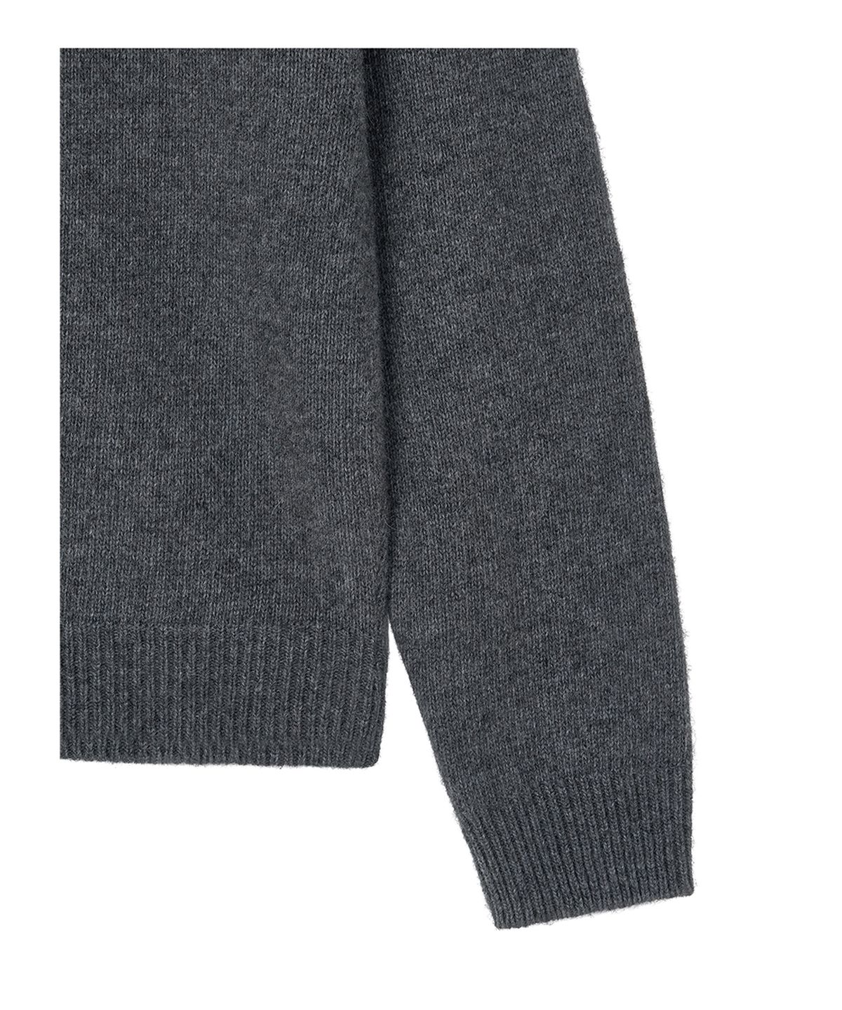 로타입(ROUGHTYPE) Essential Loose V-neck Knit - Charcoal