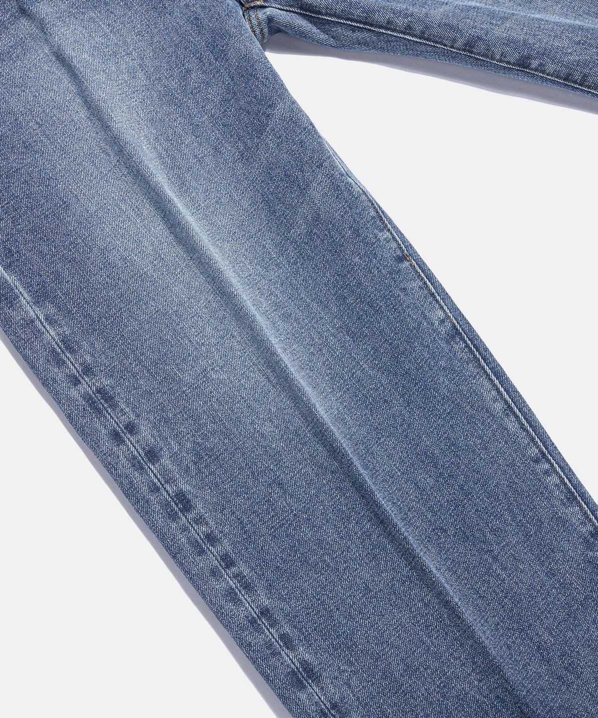 에스피오나지(ESPIONAGE) Selvedge Center Press Denim Pants Faded Indigo