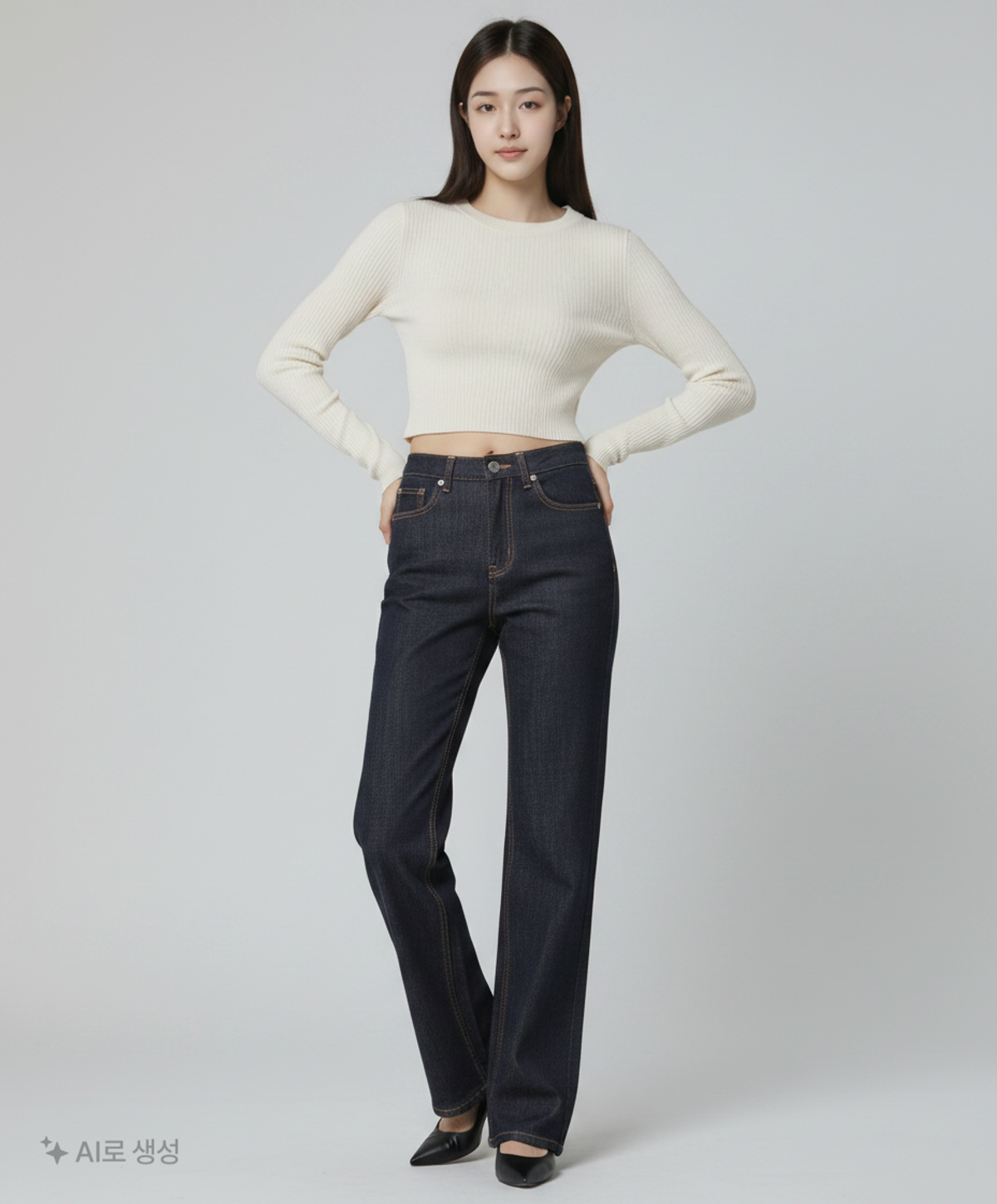 어센티(AUTHENTI) 청/데님 팬츠 S