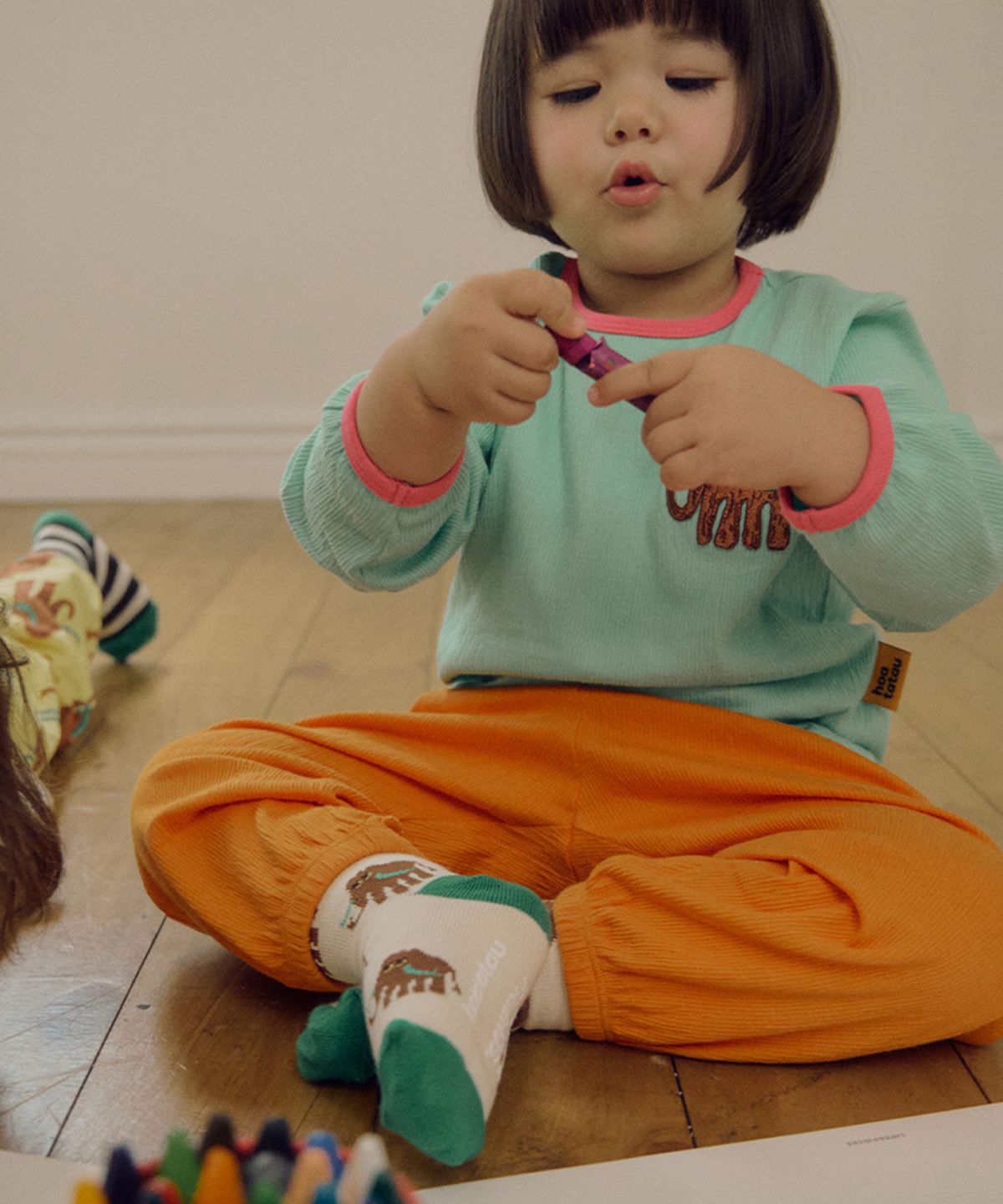 호아따따(HOATATAU) 크림매머드양말