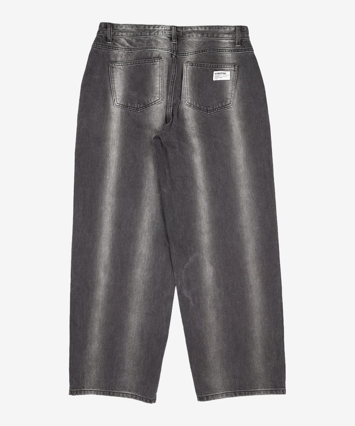 크리틱(CRITIC) Stripe Washing Denim Pants Black L