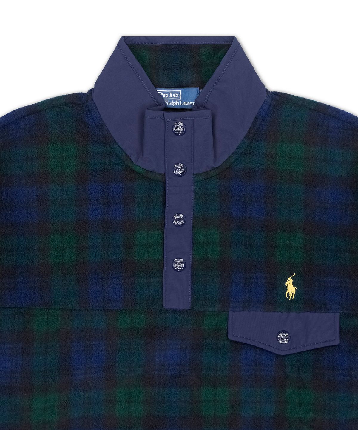 폴로 랄프 로렌(POLO RALPH LAUREN) 리미티드 에디션 릴렉스핏 플리스 풀오버-블랙