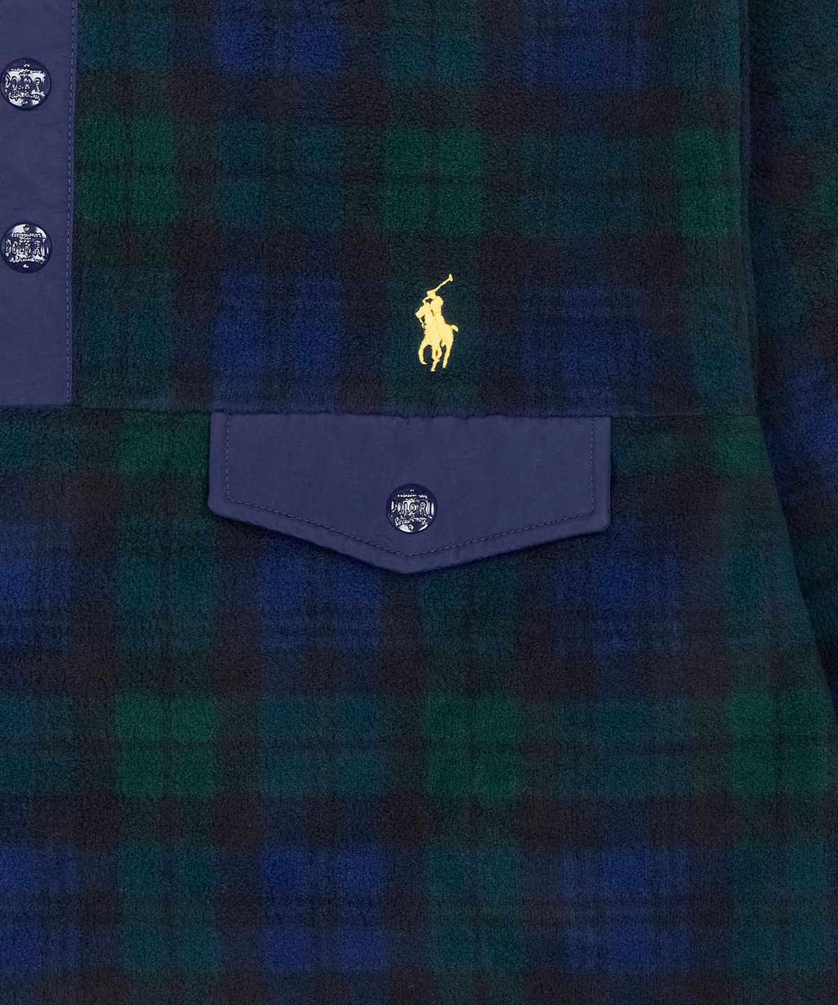 폴로 랄프 로렌(POLO RALPH LAUREN) 리미티드 에디션 릴렉스핏 플리스 풀오버-블랙