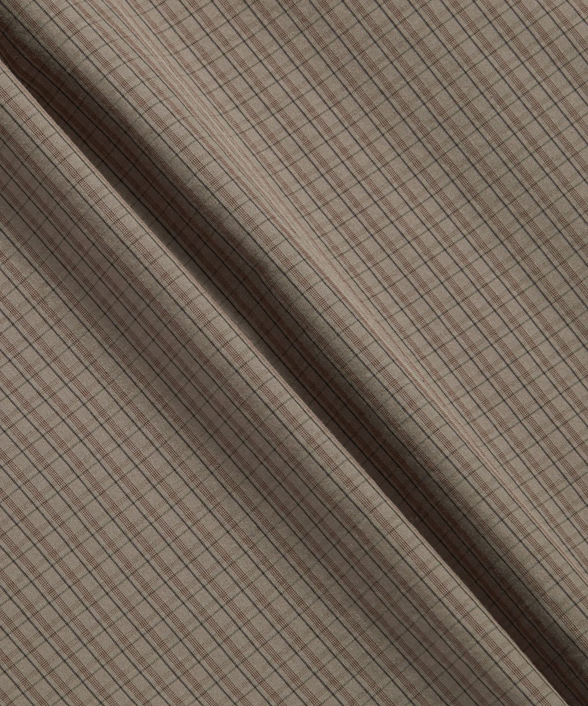 에스피오나지(ESPIONAGE) Multi Check Cropped Shirt Brown