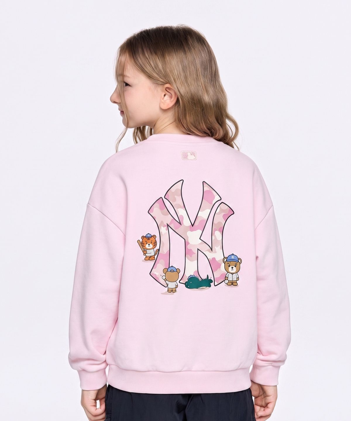 엠엘비 키즈(MLB KIDS) 스포티브 라이크 프렌즈 빅럭스 맨투맨 NY (Pink)