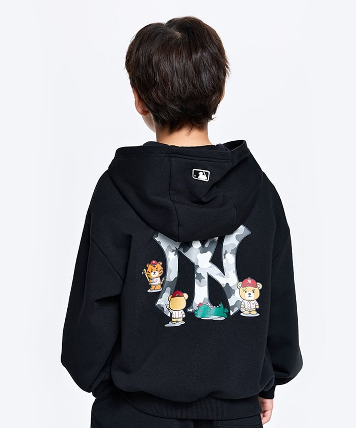 엠엘비 키즈(MLB KIDS) 스포티브 라이크 프렌즈 빅럭스 후드집업 NY (Black)