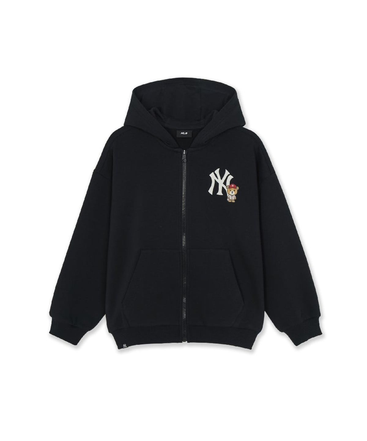 엠엘비 키즈(MLB KIDS) 스포티브 라이크 프렌즈 빅럭스 후드집업 NY (Black)