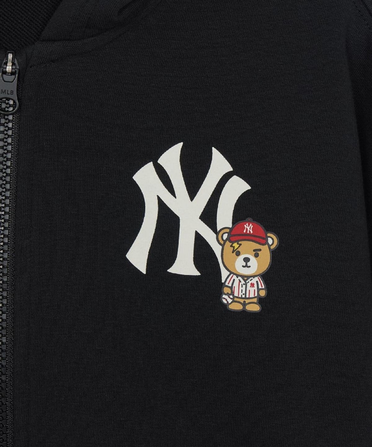 엠엘비 키즈(MLB KIDS) 스포티브 라이크 프렌즈 빅럭스 후드집업 NY (Black)
