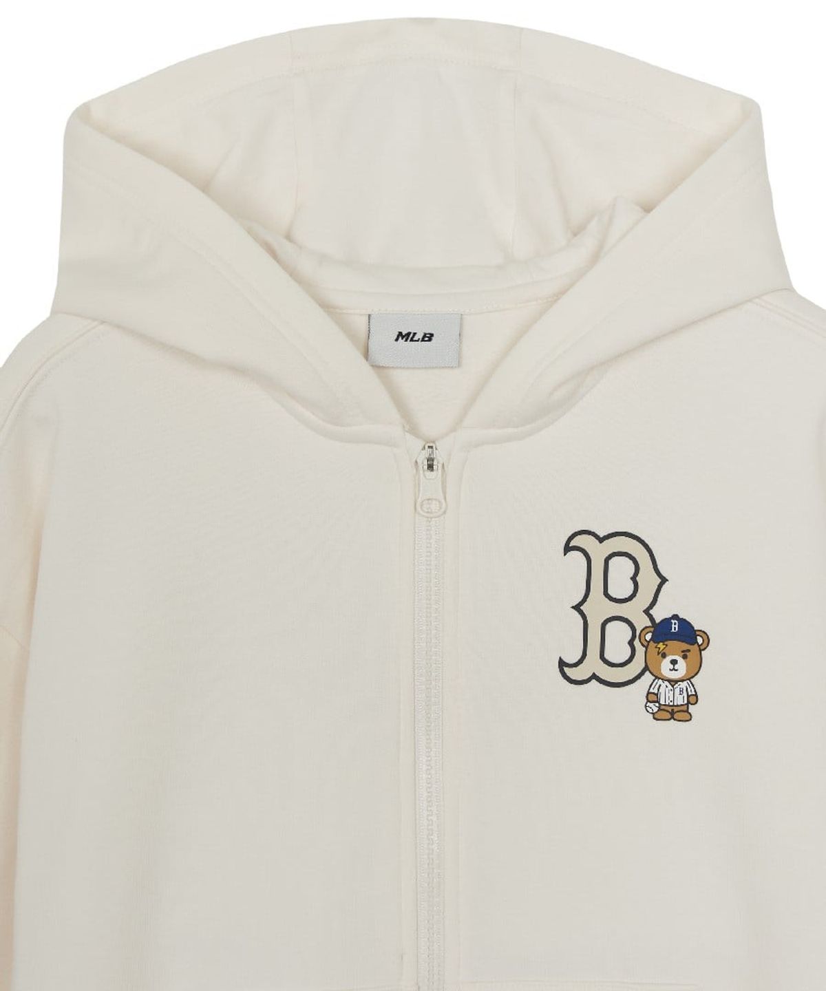 엠엘비 키즈(MLB KIDS) 스포티브 라이크 프렌즈 빅럭스 후드집업 BOS (Cream)