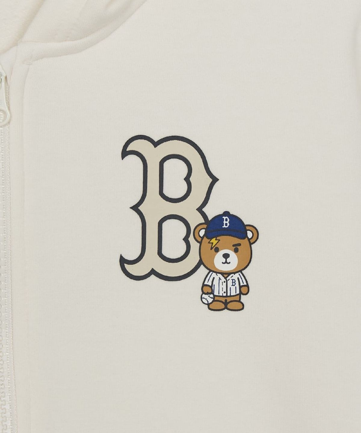 엠엘비 키즈(MLB KIDS) 스포티브 라이크 프렌즈 빅럭스 후드집업 BOS (Cream)