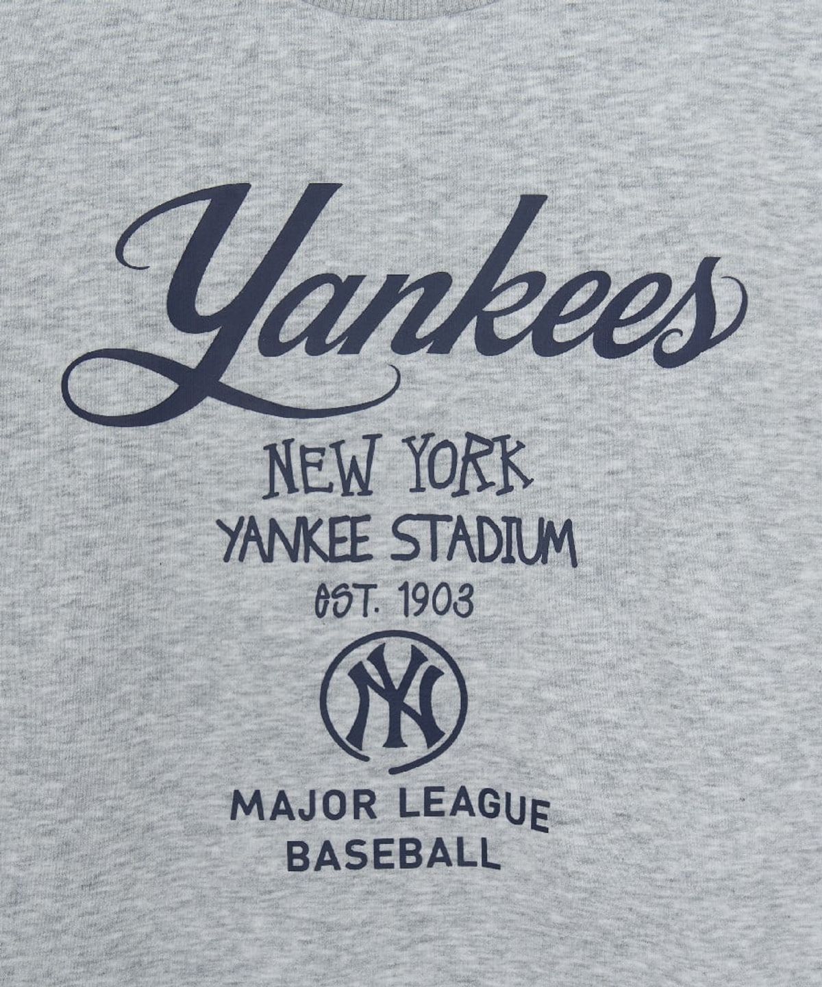 엠엘비 키즈(MLB KIDS) 스트릿 레터링 로고 맨투맨 NY (L.Melange Grey)
