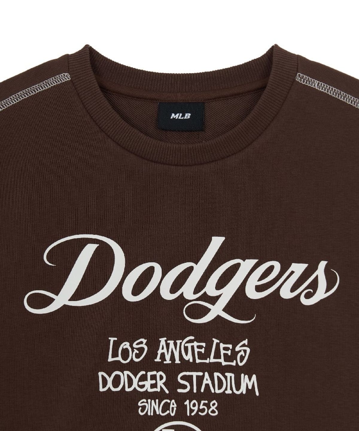 엠엘비 키즈(MLB KIDS) 스트릿 레터링 로고 맨투맨 LA (Brown)