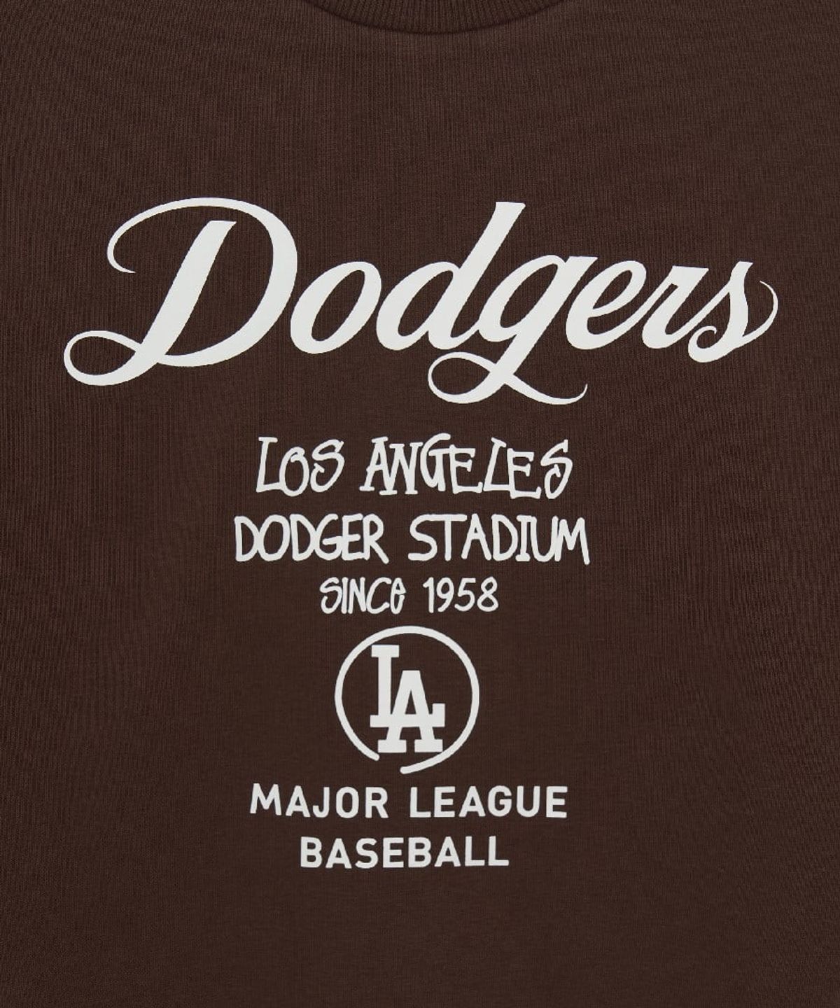 엠엘비 키즈(MLB KIDS) 스트릿 레터링 로고 맨투맨 LA (Brown)