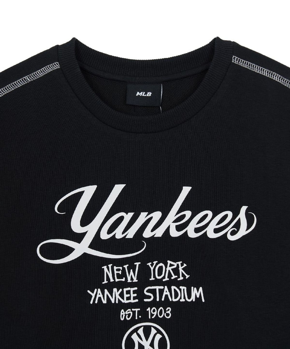 엠엘비 키즈(MLB KIDS) 스트릿 레터링 로고 맨투맨 NY (Black)