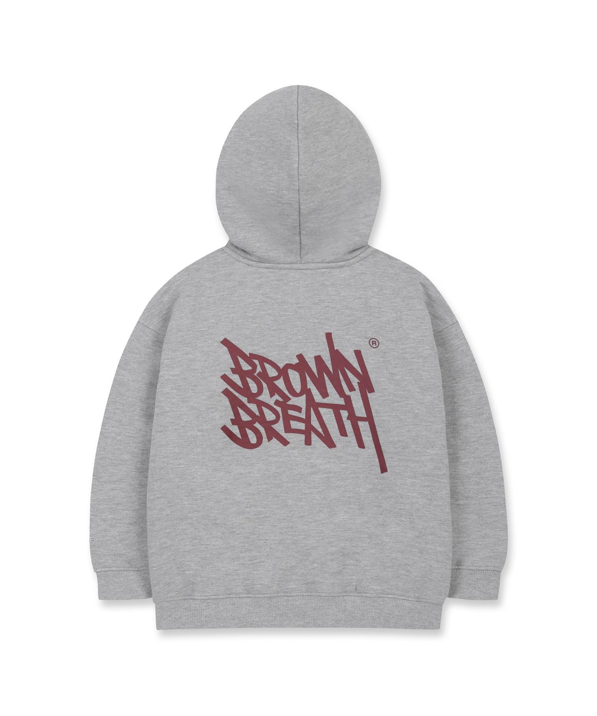 브라운브레스 키즈(BROWNBREATH KIDS) KIDS BRUSHED TAG HOODIE(기모) - M/GREY
