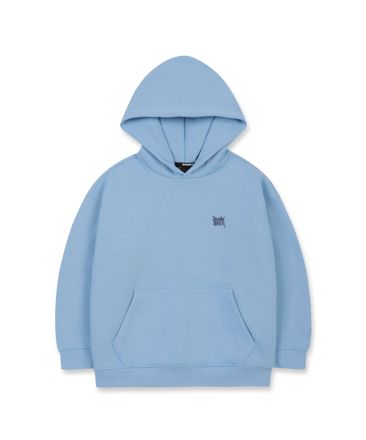 브라운브레스 키즈(BROWNBREATH KIDS) KIDS BRUSHED TAG HOODIE(기모) - BLUE