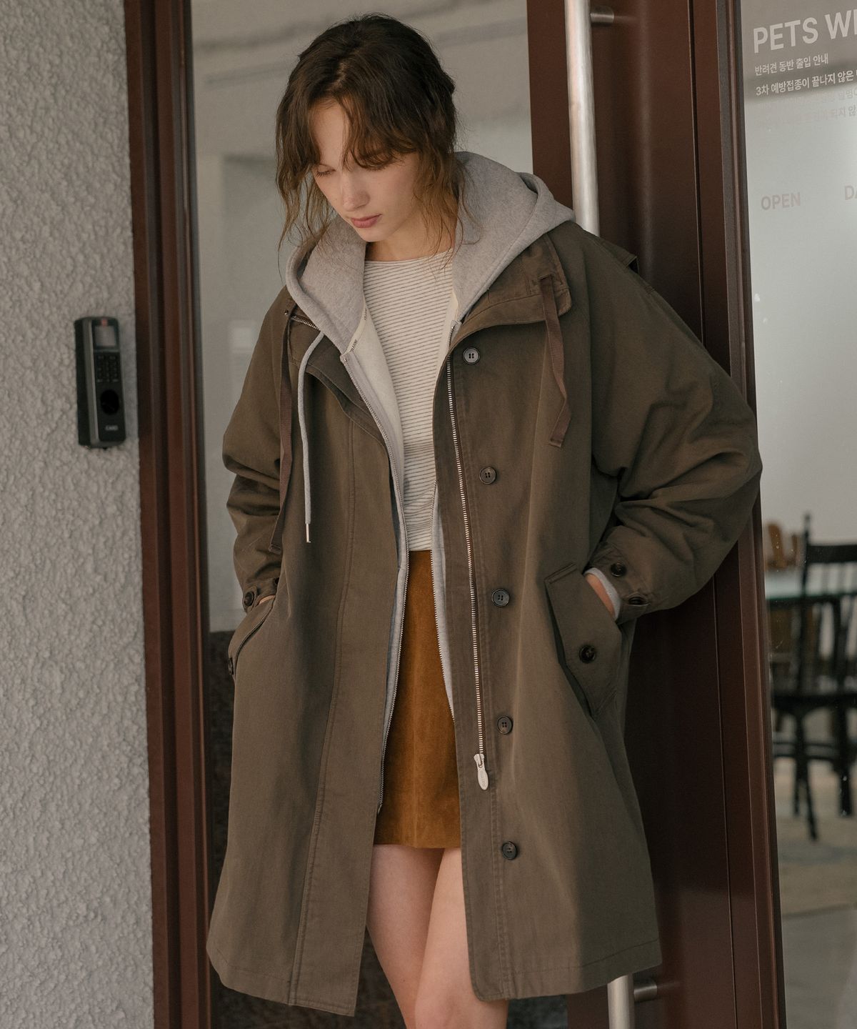 틸아이다이(TILL I DIE) High Neck Utility Jacket [TIFA06JK08]_Khaki