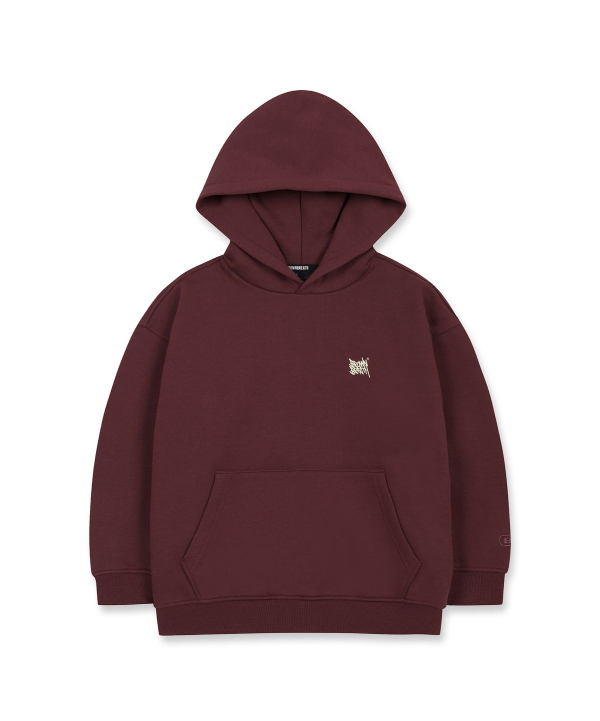 브라운브레스 키즈(BROWNBREATH KIDS) KIDS BRUSHED TAG HOODIE(기모) - BURGUNDY