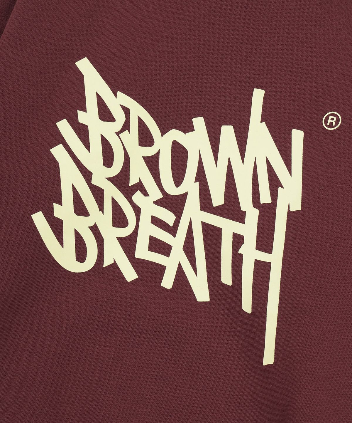 브라운브레스 키즈(BROWNBREATH KIDS) KIDS BRUSHED TAG HOODIE(기모) - BURGUNDY