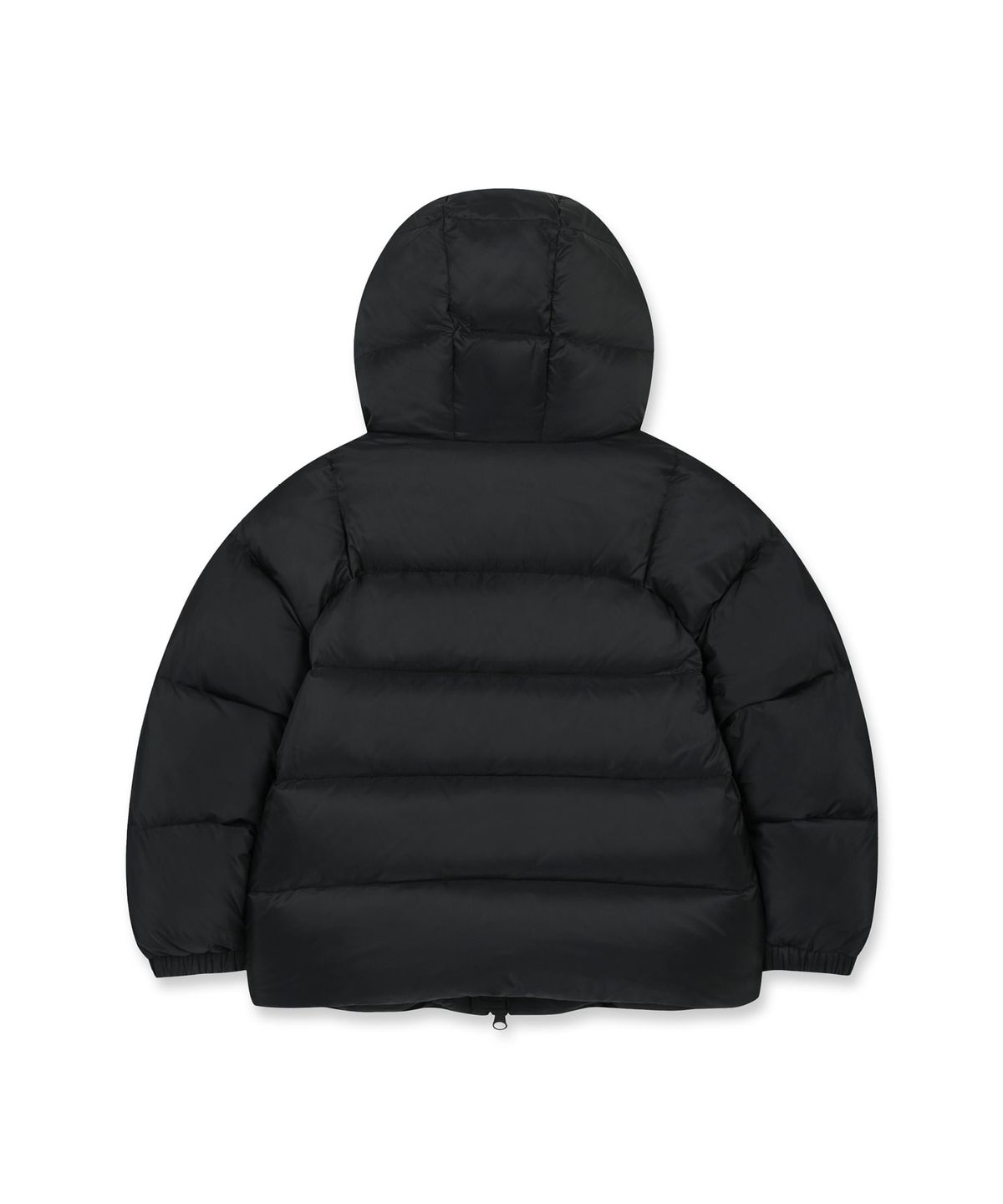 브라운브레스 키즈(BROWNBREATH KIDS) KIDS TAG HOODIE PUFFER DOWN JUMPER - BLACK