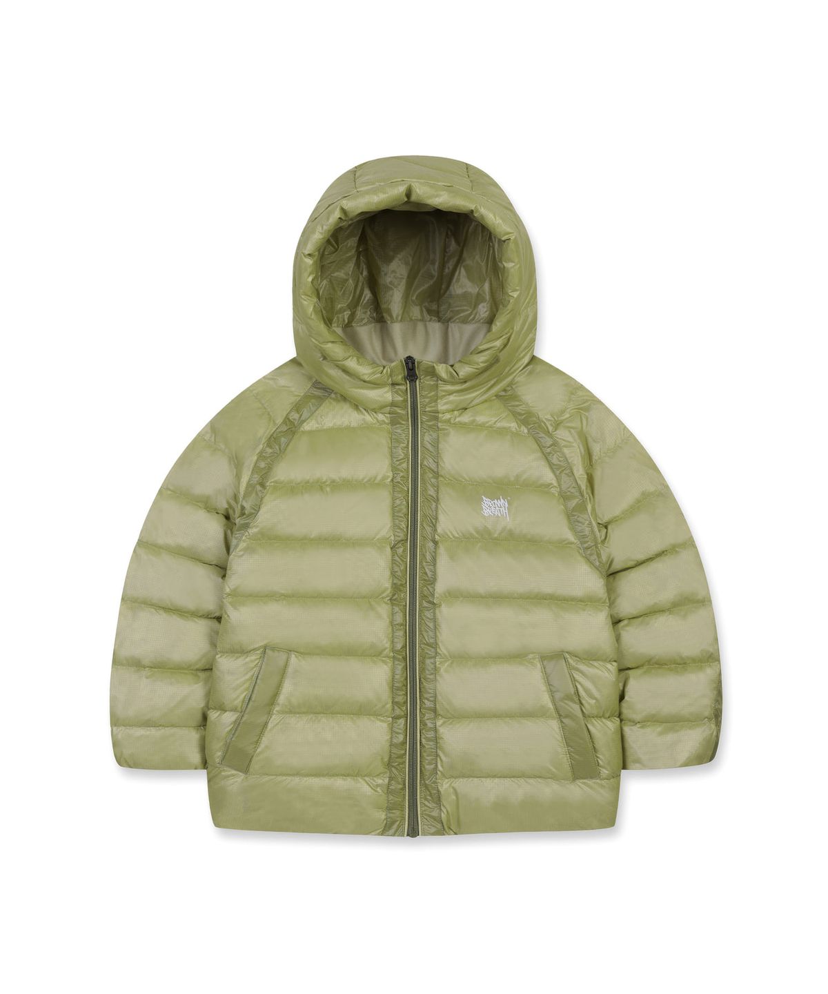 브라운브레스 키즈(BROWNBREATH KIDS) KIDS TAG LIGHT DOWN JUMPER - OLIVE