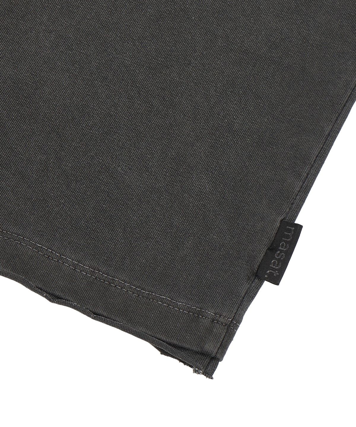 마사트(MASAT) Asymmetric Cut Off Short Sleeve _ Dark Gray