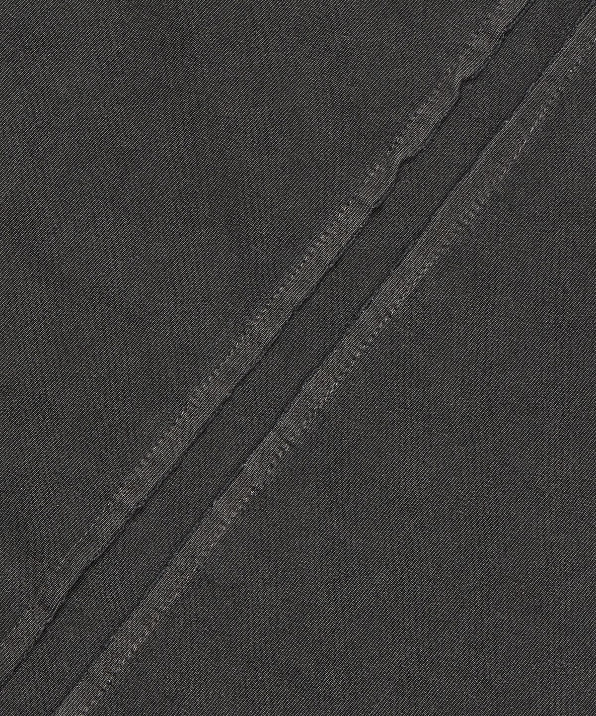 마사트(MASAT) Asymmetric Cut Off Short Sleeve _ Dark Gray