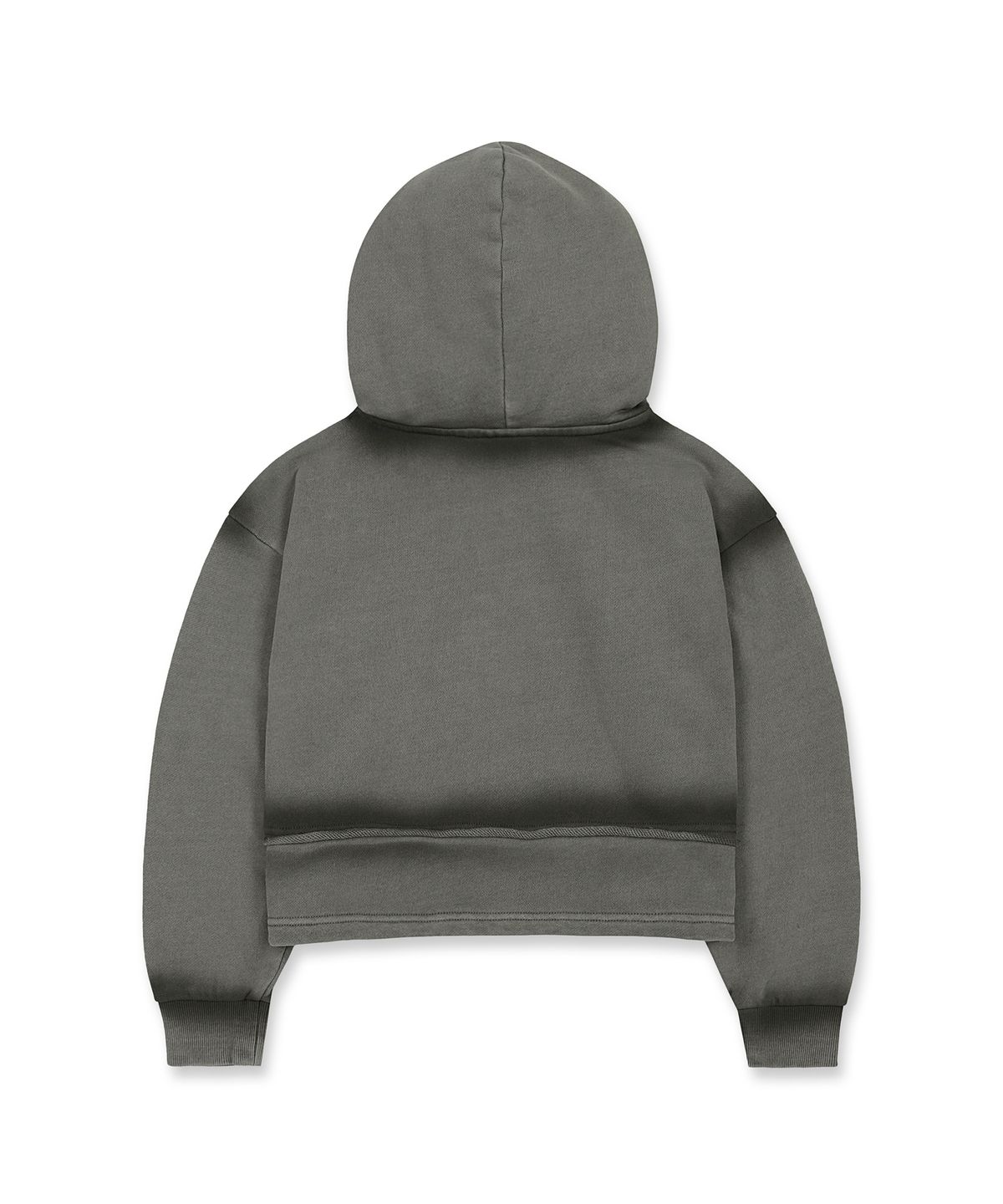 브라운브레스 키즈(BROWNBREATH KIDS) KIDS GIRL PIGMENT LAYERED HOODIE - GREY