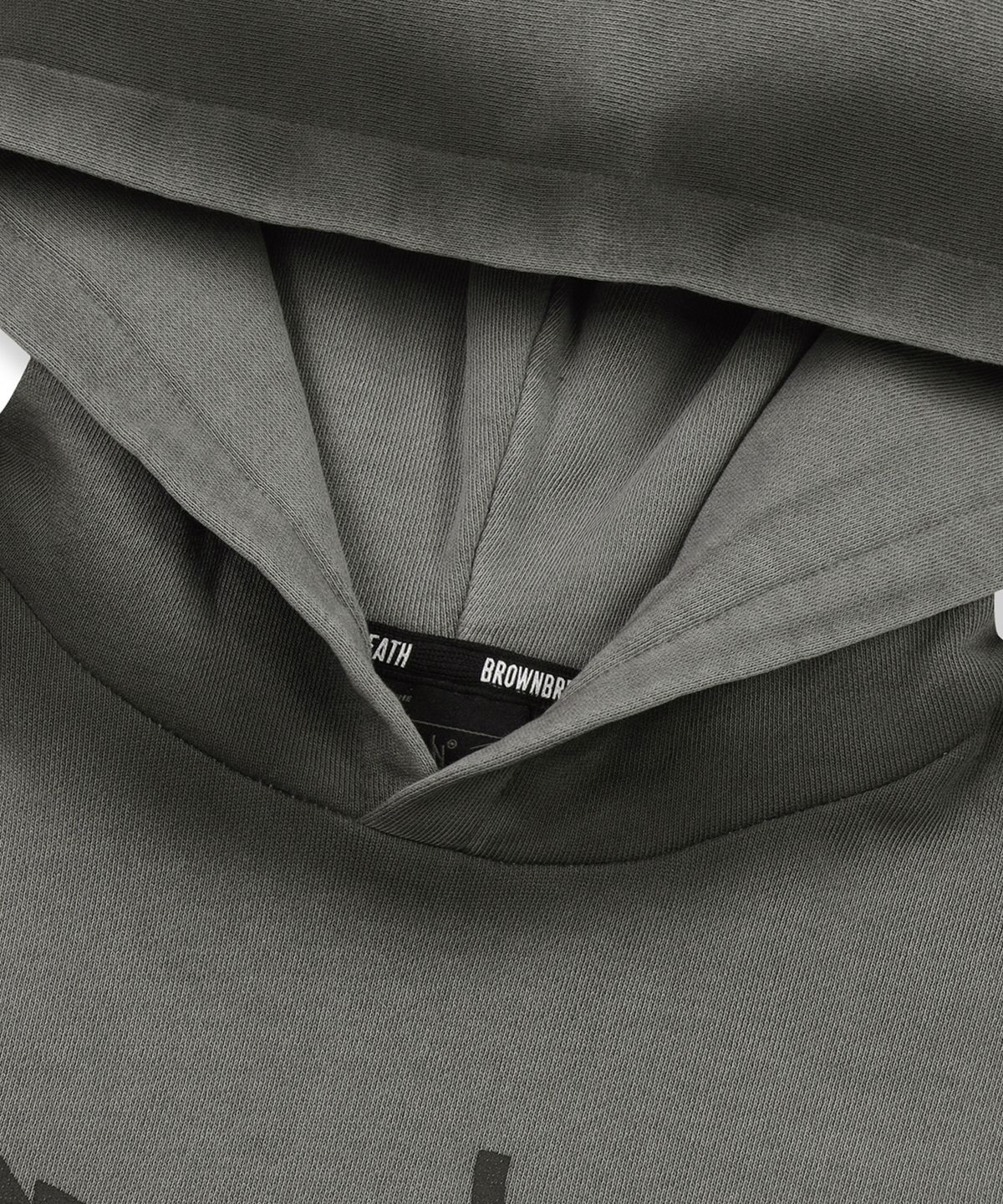 브라운브레스 키즈(BROWNBREATH KIDS) KIDS GIRL PIGMENT LAYERED HOODIE - GREY