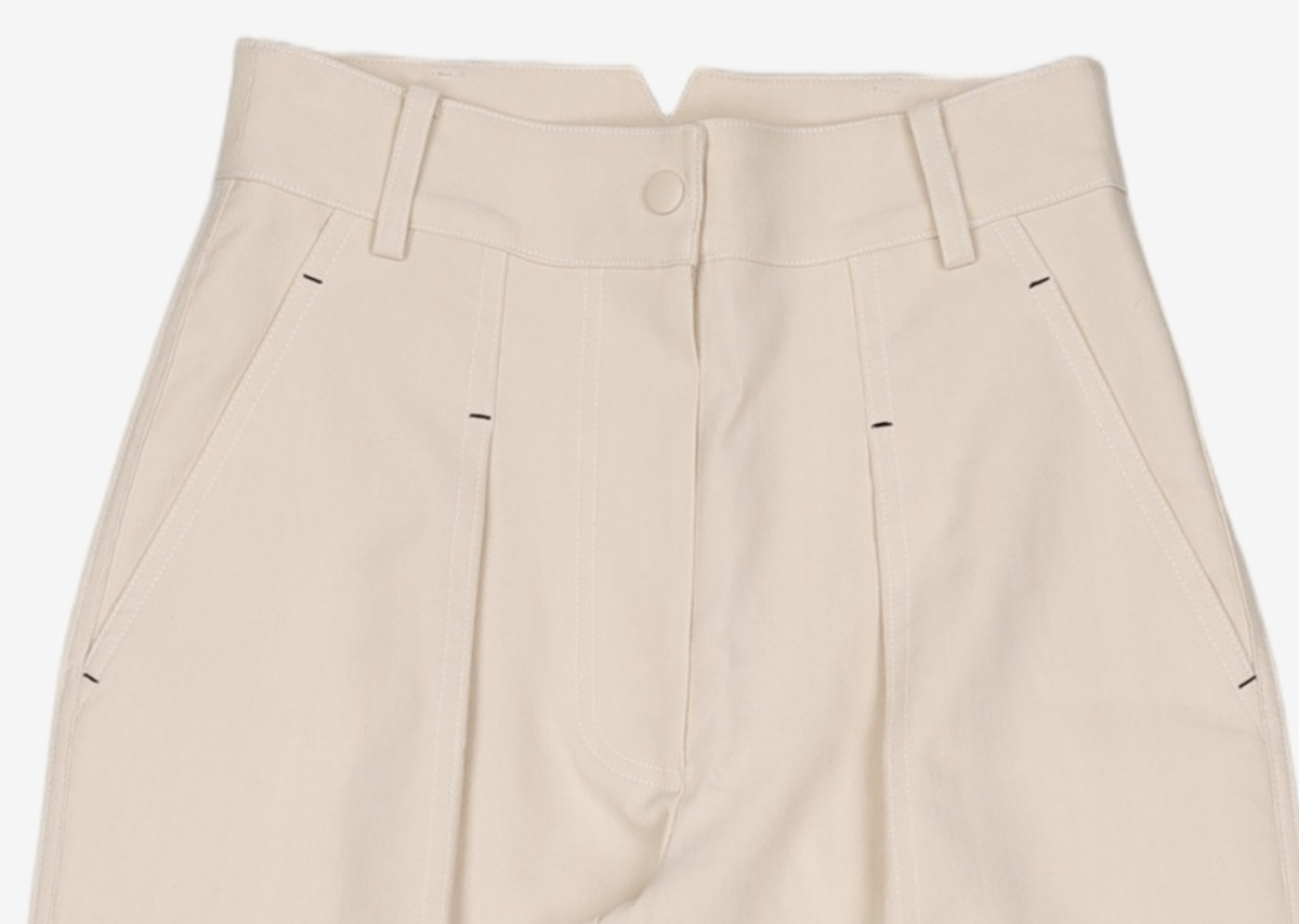 아위(AHWE) BAGGY FIT COTTON PANTS_IVORY S