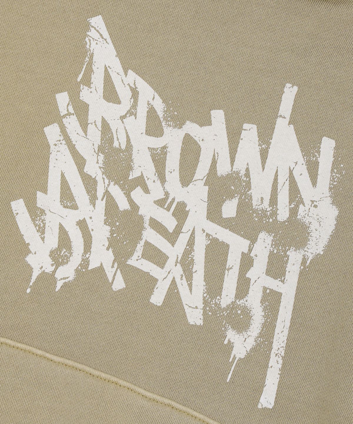 브라운브레스 키즈(BROWNBREATH KIDS) KIDS TAG PIGMENT HOODIE - BEIGE