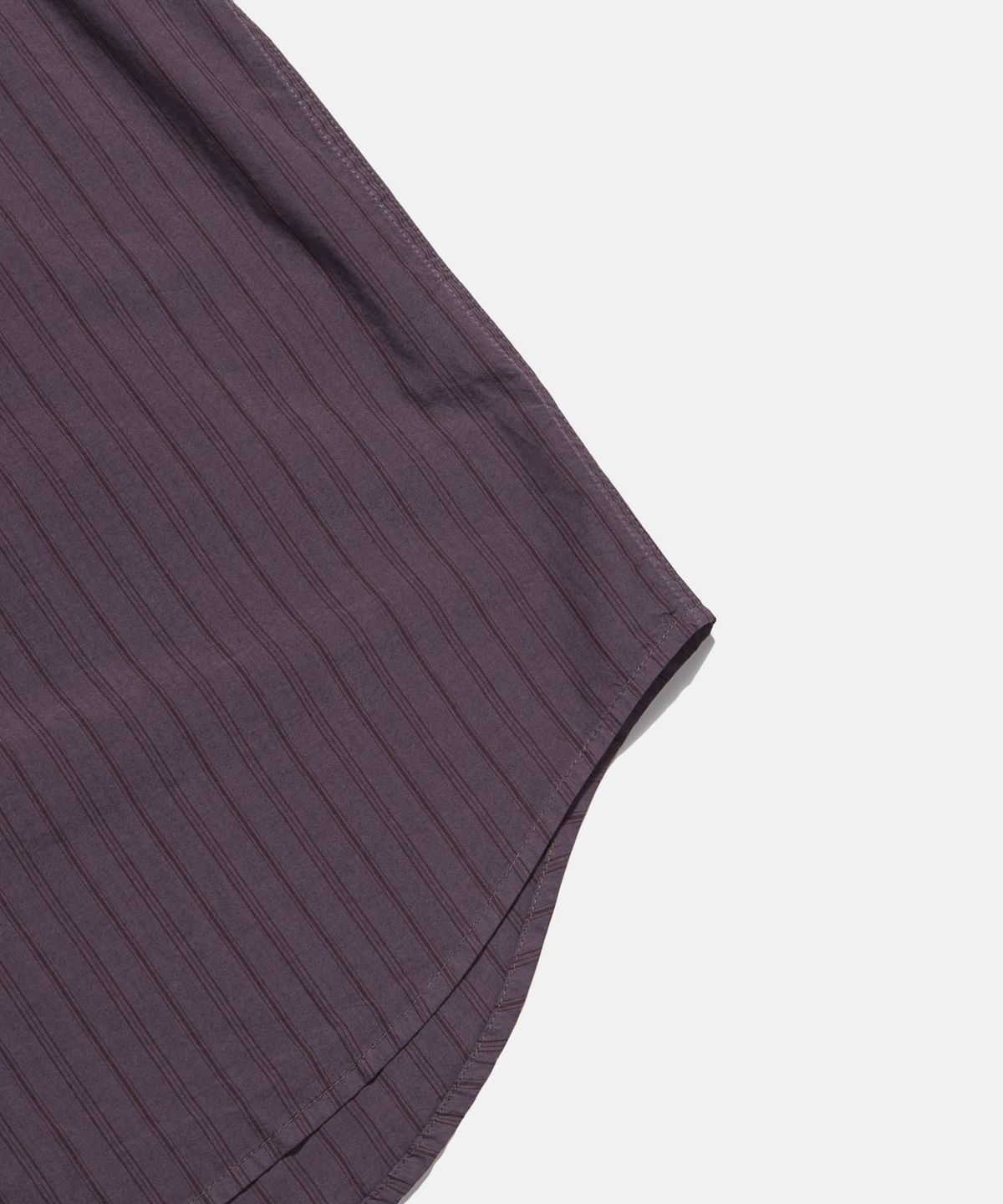 에스피오나지(ESPIONAGE) Overdyed Stripe 2 Pocket Shirt Purple