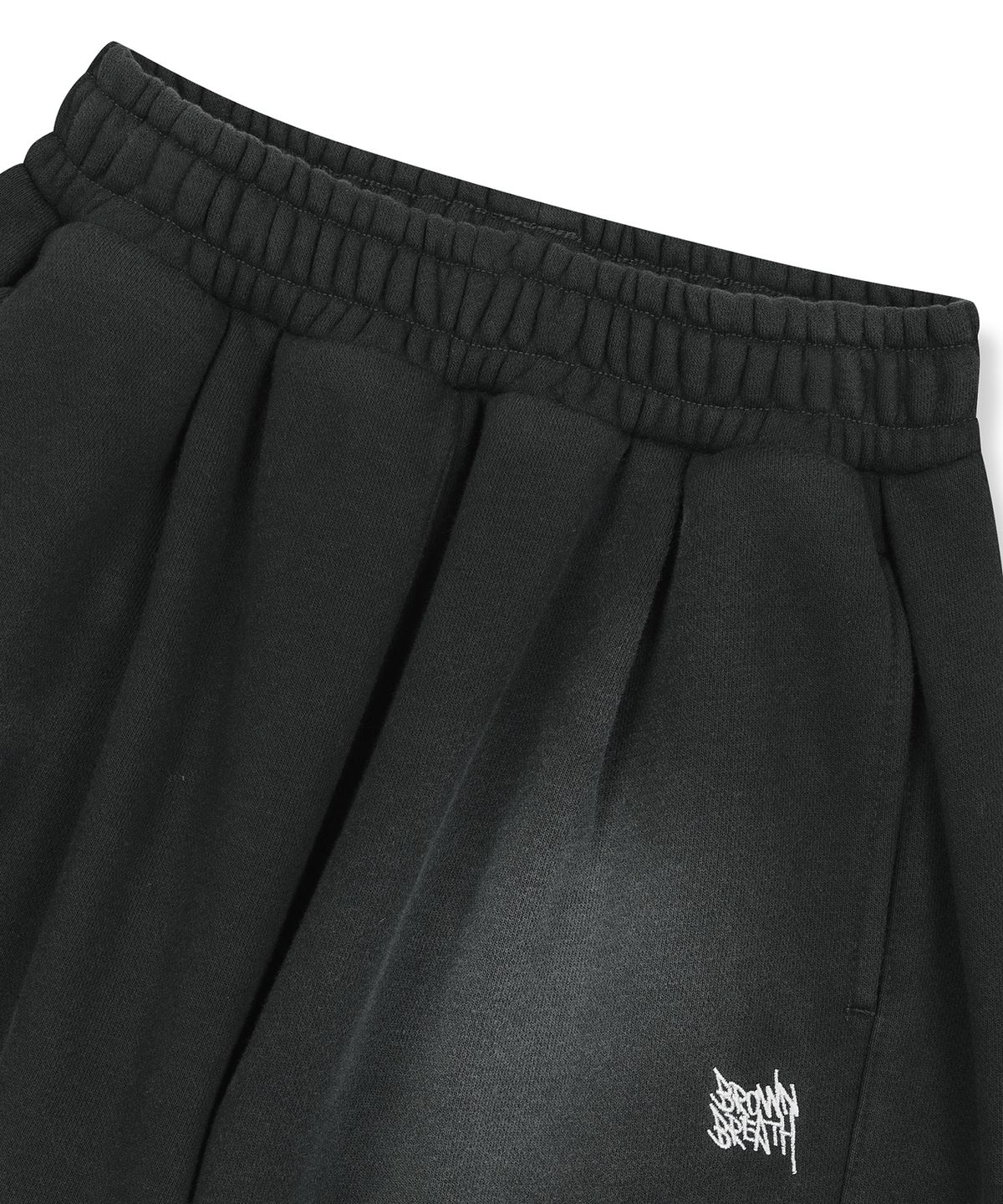 브라운브레스 키즈(BROWNBREATH KIDS) KIDS WASHED WIDE SWEATPANTS - DARK GREY