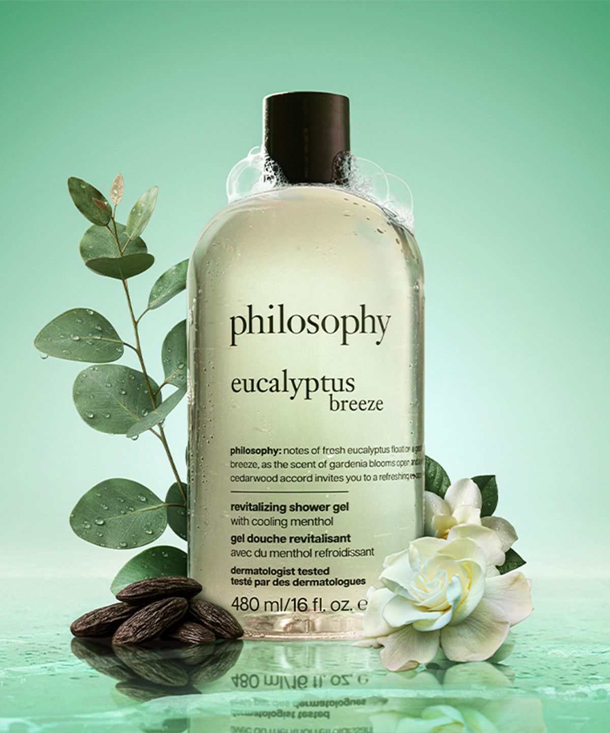 필로소피(PHILOSOPHY) 유칼립투스 브리즈 리바이탈라이징 샤워젤 480ml