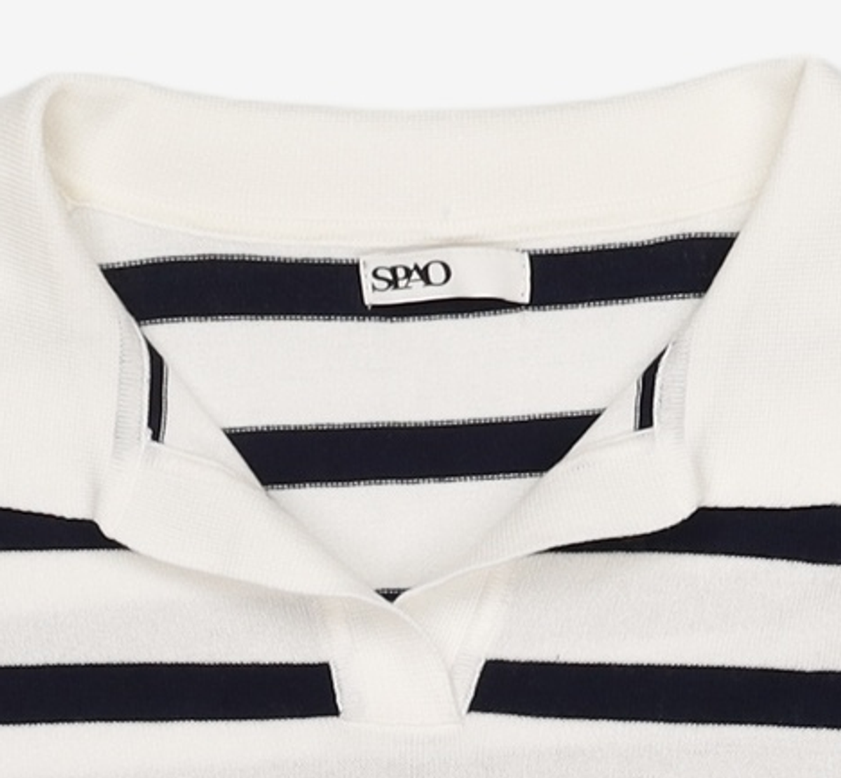 스파오(SPAO) 스트라이프 반오픈넥 스웨터 (SPKWC25W92 RE)_SPKWC37W92 XL