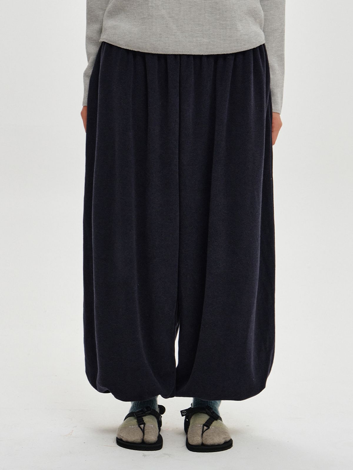 플리즈프로젝트(PLZPROJECT) TERRY HAREM JOGGER PANTS, NAVY