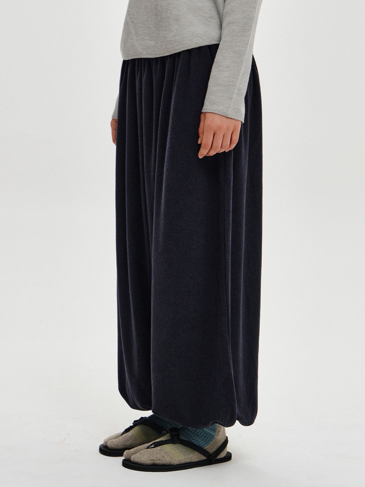 플리즈프로젝트(PLZPROJECT) TERRY HAREM JOGGER PANTS, NAVY