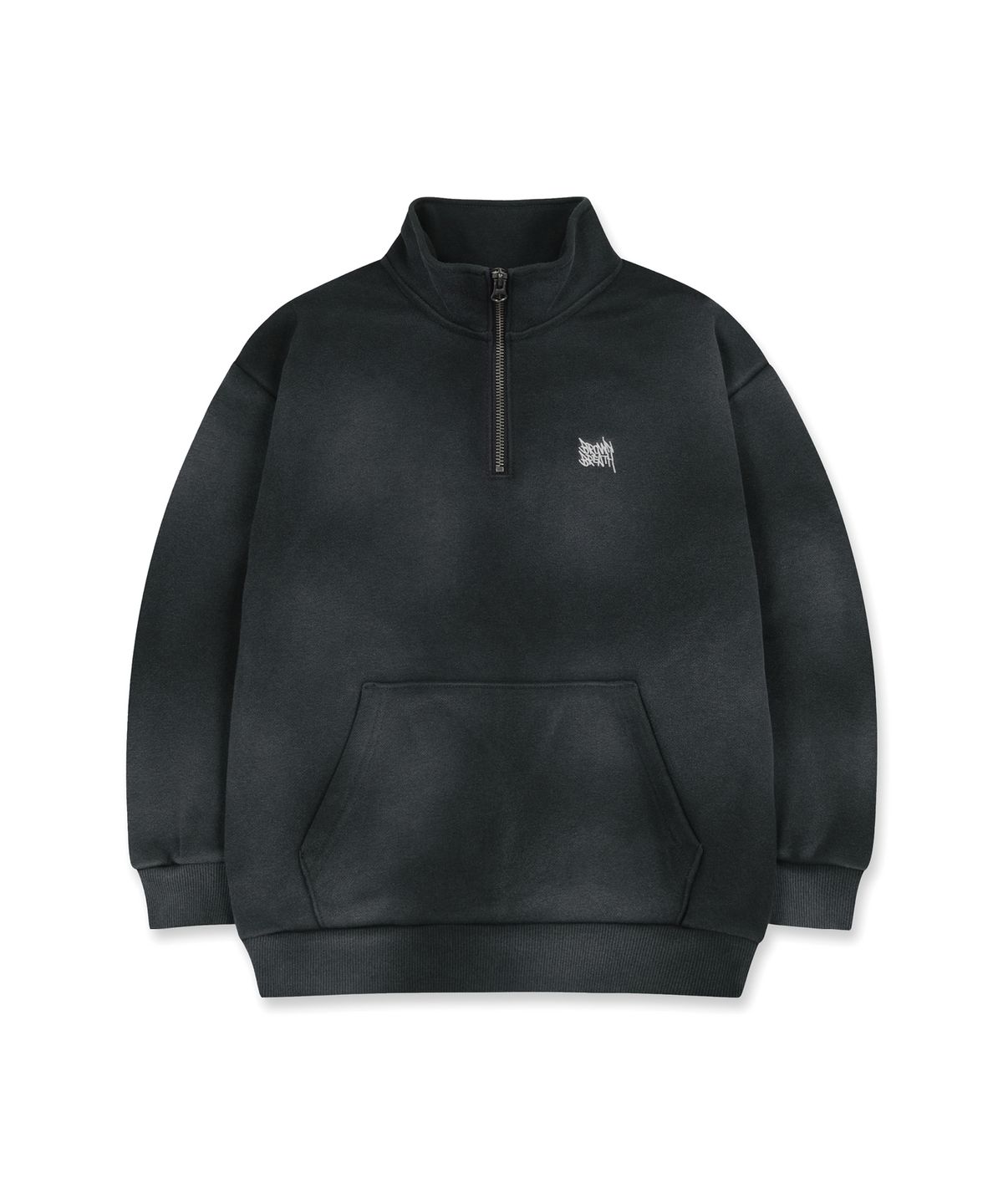 브라운브레스 키즈(BROWNBREATH KIDS) KIDS WASHED HALF ZIP UP CREWNECK SETUP