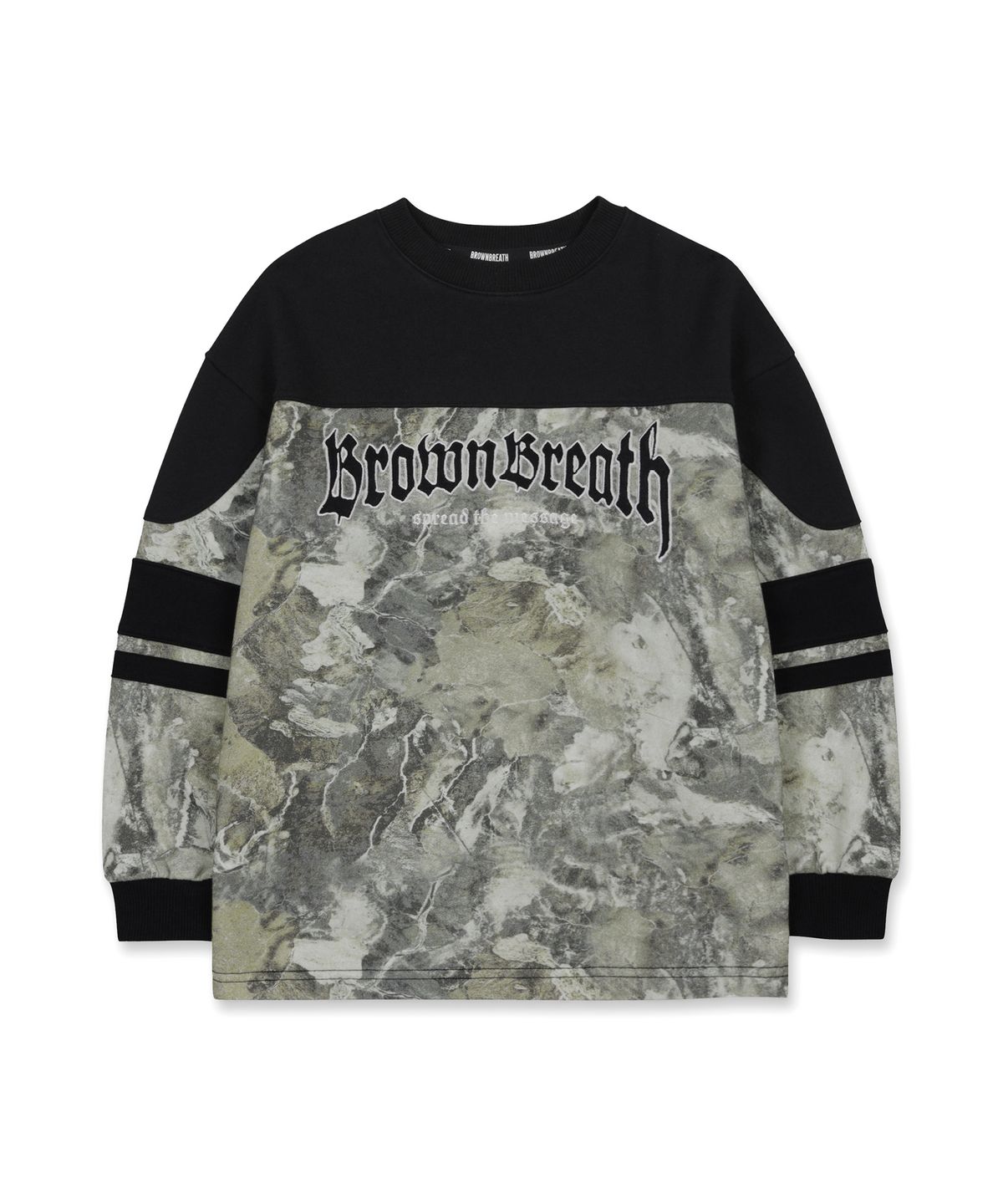브라운브레스 키즈(BROWNBREATH KIDS) KIDS EARTH PATTERN CREWNECK - BEIGE