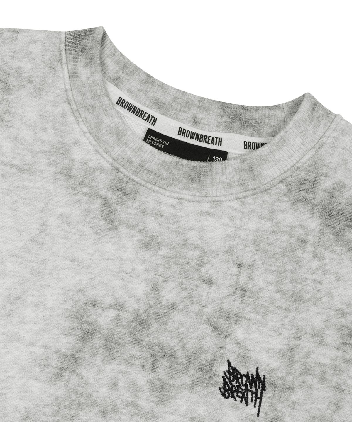 브라운브레스 키즈(BROWNBREATH KIDS) KIDS TAG PHOTO GRAPHIC CREWNECK  - M/GREY
