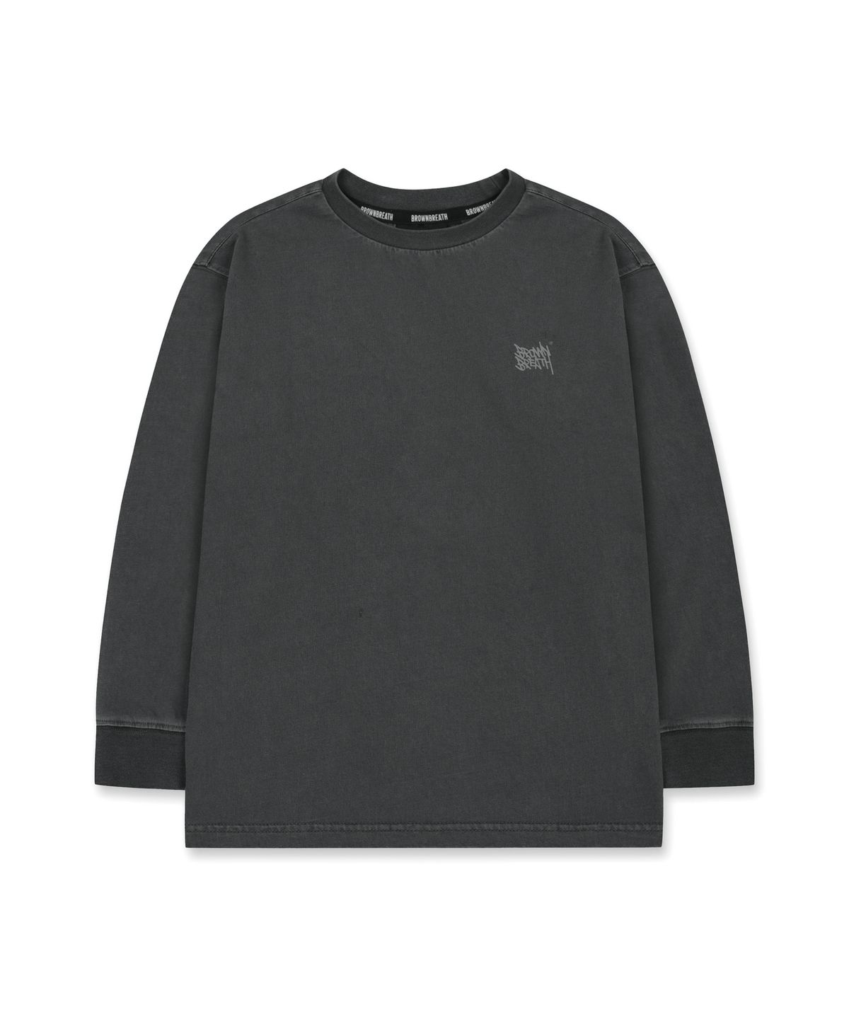 브라운브레스 키즈(BROWNBREATH KIDS) KIDS TAG PIGMENT LONG SLEEVE - GREY