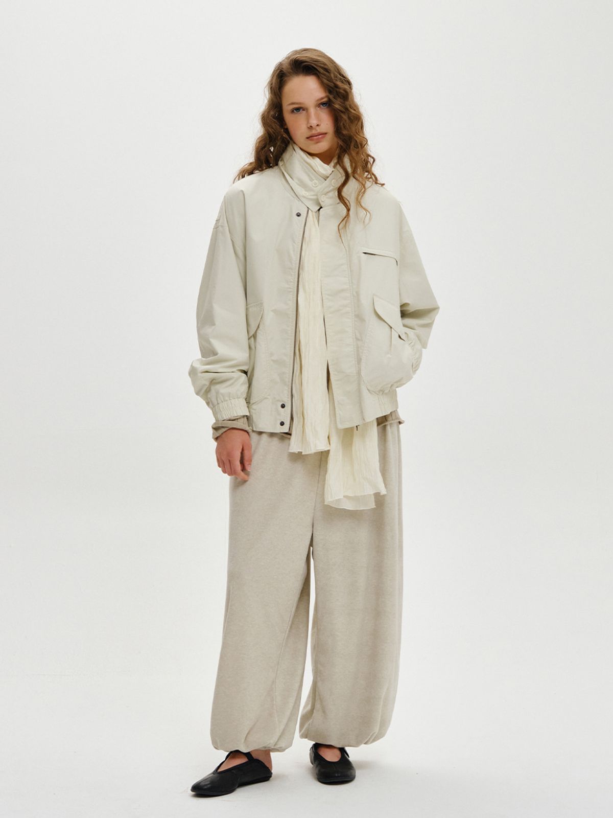 플리즈프로젝트(PLZPROJECT) TERRY HAREM JOGGER PANTS, OATMEAL