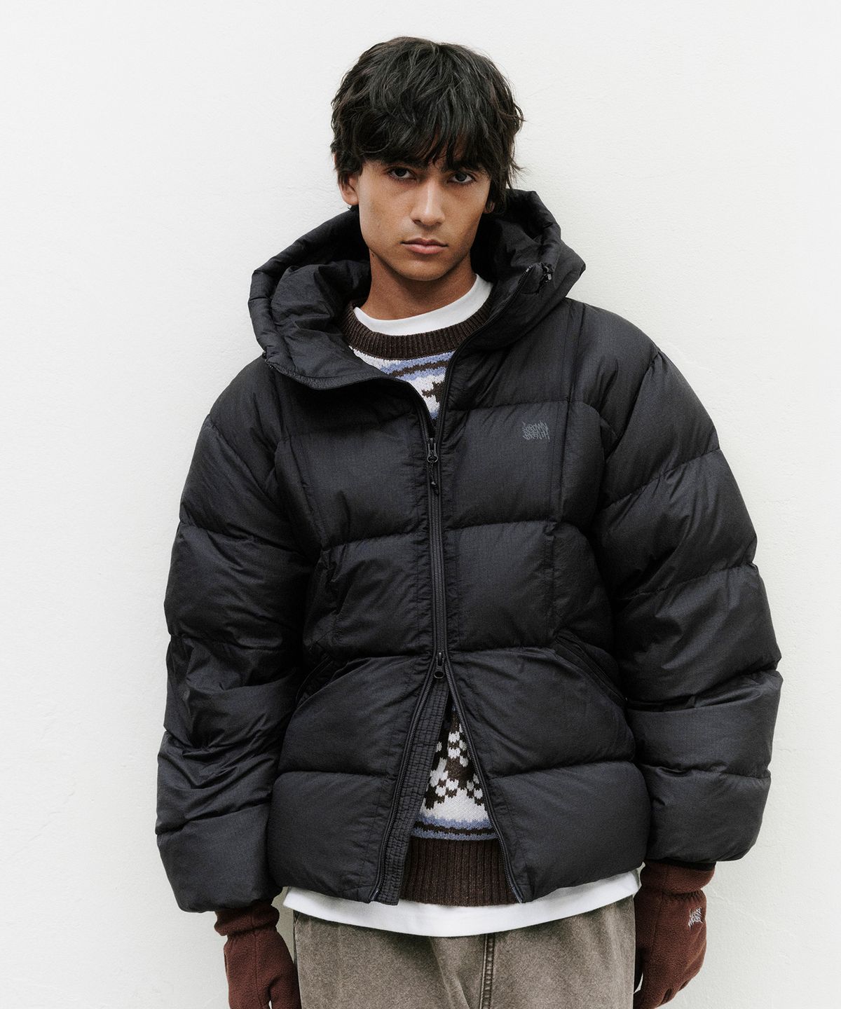 브라운브레스(BROWNBREATH) SEAM LAYERED HOOD DOWN JACKET (4colors)